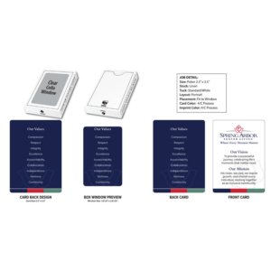 SPRING ARBOR MISSION & VALUES CARDS